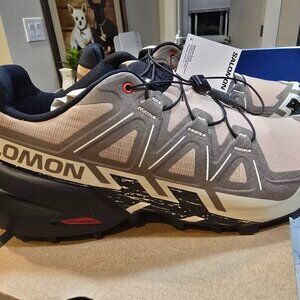 Salomon Speedcross 6 Nat/Black/Almond Milk Running Shoe Men's Size 10 NEW HIKING
